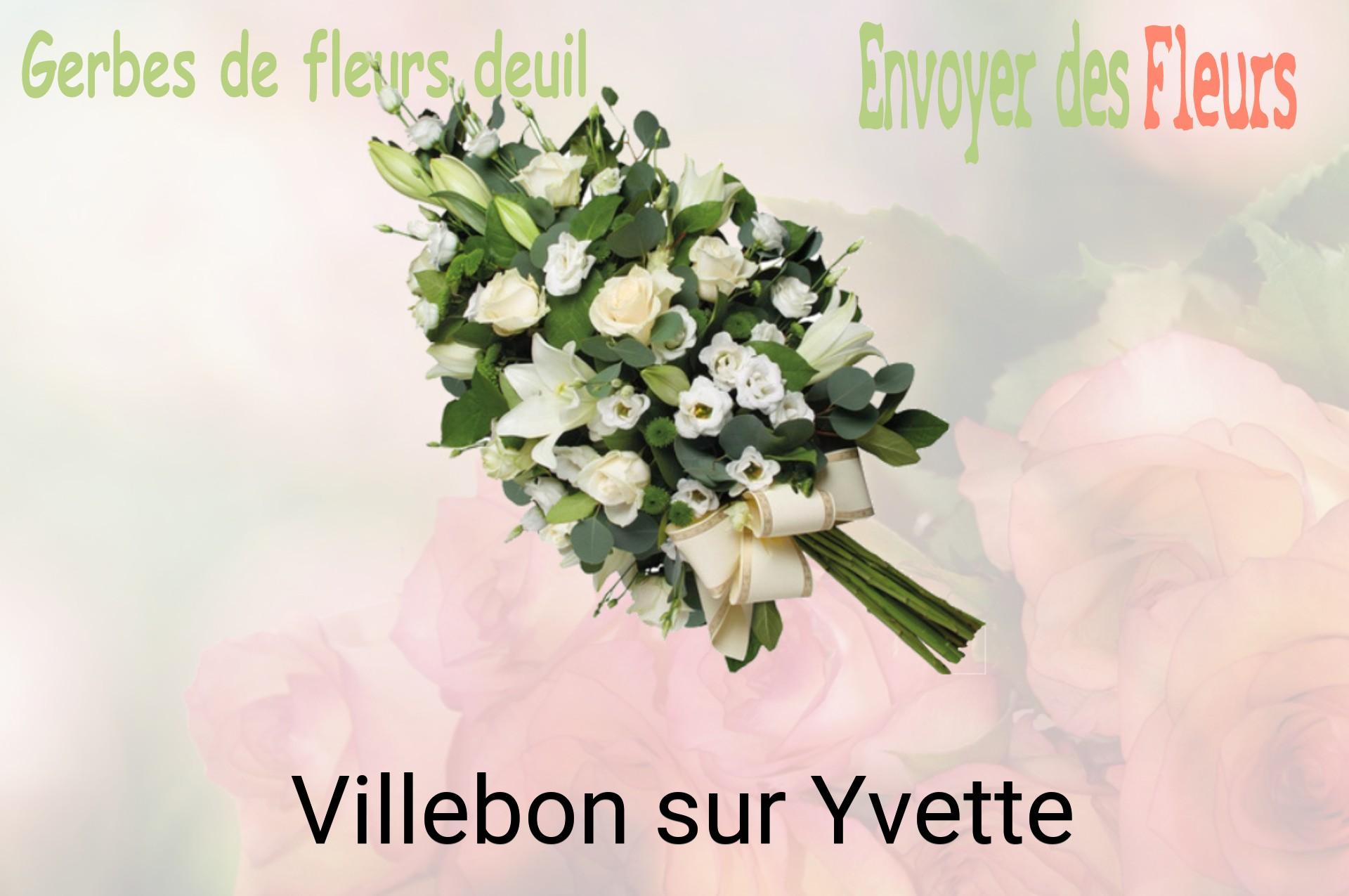 Gerbe de fleurs de deuil livrée à Villebon-sur-Yvette